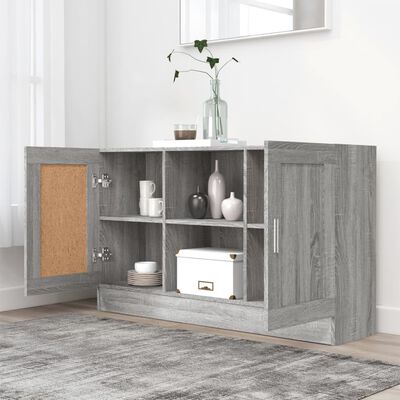 vidaXL Sideboard Grau Sonoma 120x30,5x70 cm Holzwerkstoff