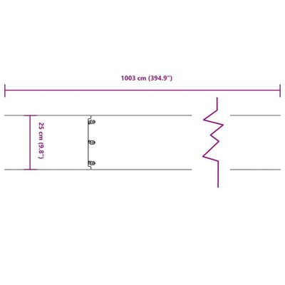 vidaXL Rasenkanten 10 Stk. 25x103 cm Flexibel Cortenstahl