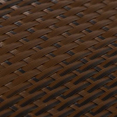 vidaXL Balkon-Sichtschutz Braun und Schwarz 400x90 cm Poly Rattan