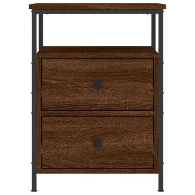 vidaXL Nachttische 2 Stk. Braun Eichen-Optik 44x45x60 cm Holzwerkstoff