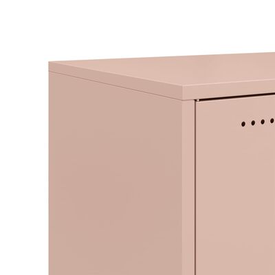 vidaXL TV-Schrank Rosa 68x39x43,5 cm Stahl