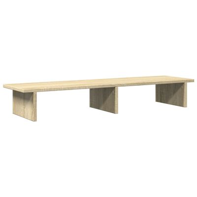 vidaXL Monitorständer Sonoma-Eiche 100x27x15 cm Holzwerkstoff