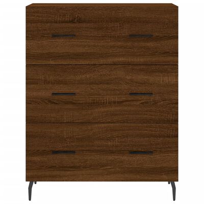 vidaXL Highboard Braun Eichen-Optik 69,5x34x180 cm Holzwerkstoff