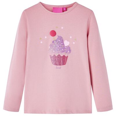 Kinder-Langarmshirt Hellrosa 140