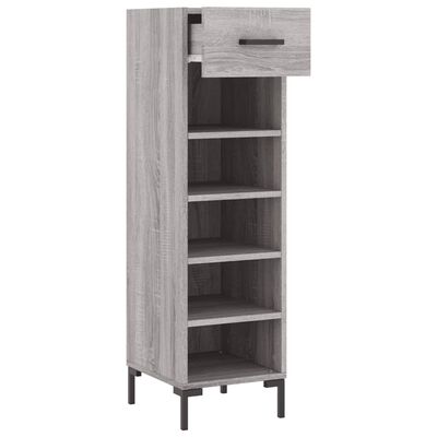 vidaXL Schuhschrank Grau Sonoma 30x35x105 cm Holzwerkstoff