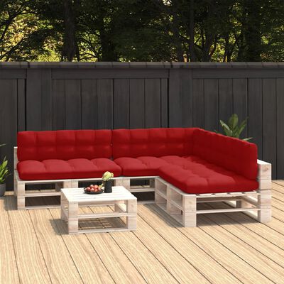 vidaXL Palettensofa-Kissen 7 Stk. Rot