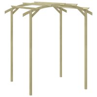 vidaXL Garten-Pergola Kiefernholz Imprägniert 180x197x210 cm