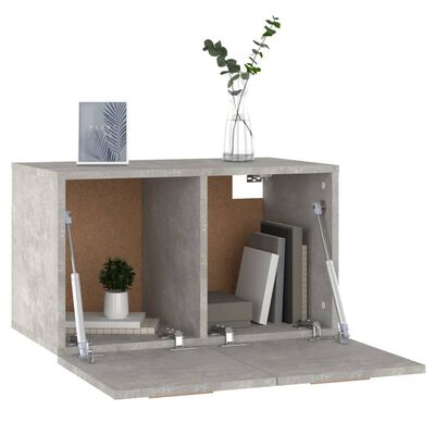 vidaXL Wandschrank Betongrau 60x36,5x35 cm Holzwerkstoff