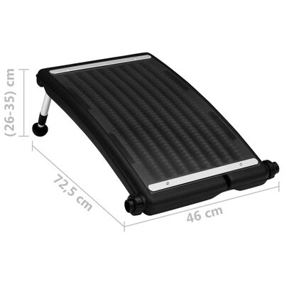 vidaXL Gebogene Solar-Heizpaneele für Pool 2 Stk. 72,5x46 cm