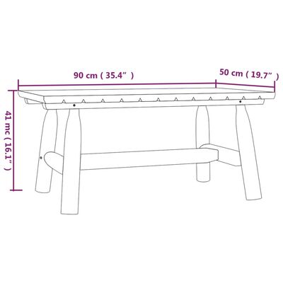 vidaXL 5-tlg. Garten-Lounge-Set Massivholz Fichte