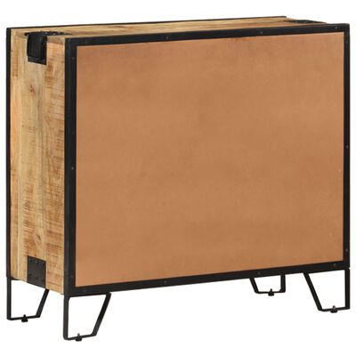 vidaXL Sideboard 80×31×71 cm Raues Mango-Massivholz