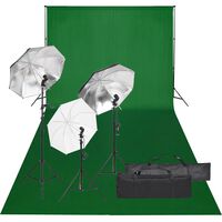 vidaXL Fotostudio-Set mit Beleuchtung und Hintergrund