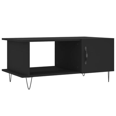 vidaXL Couchtisch Schwarz 90x50x40 cm Holzwerkstoff