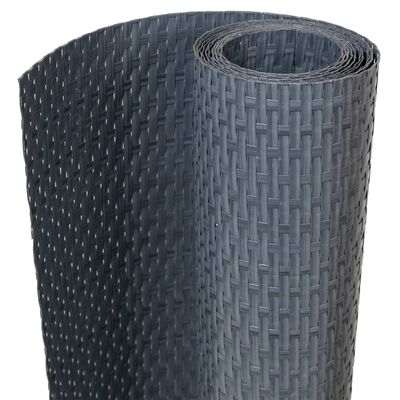 vidaXL Balkon-Sichtschutz Anthrazit 600x90 cm Poly Rattan