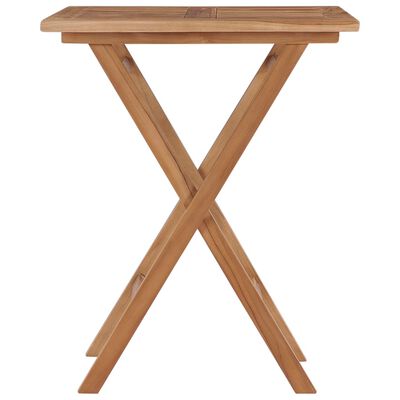 vidaXL Gartentisch Klappbar 60×60×75 cm Massivholz Teak