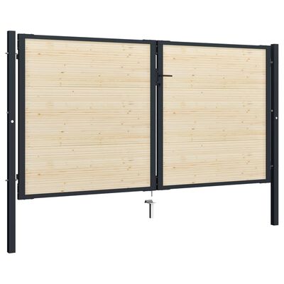 vidaXL Zaunlatten 40 Stk. 134 cm Massivholz Fichte