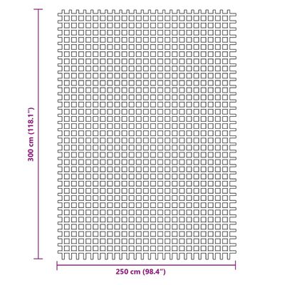 vidaXL Campingteppich Blau 3x2,5 m