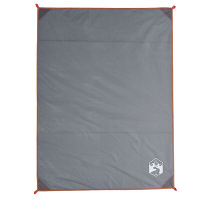 vidaXL Picknickdecke mit Heringen Grau und Orange 205x155 cm