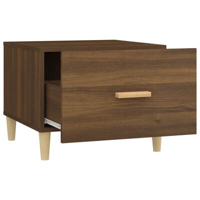 vidaXL Couchtisch Braun Eiche 50x50x40 cm Holzwerkstoff