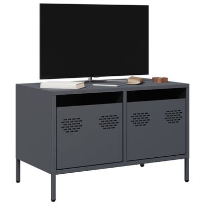 vidaXL TV-Schrank Anthrazit 68x39x43,5 cm Kaltgewalzter Stahl