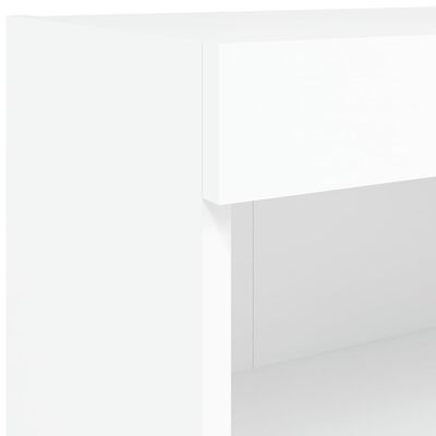 vidaXL TV-Schrank mit LED-Leuchten Weiß 80x30x30 cm