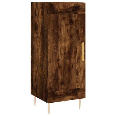 vidaXL Highboard Räuchereiche 34,5x34x180 cm Holzwerkstoff