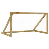 vidaXL Fußballtor mit Netz 120x60x80 cm Kiefernholz Imprägniert