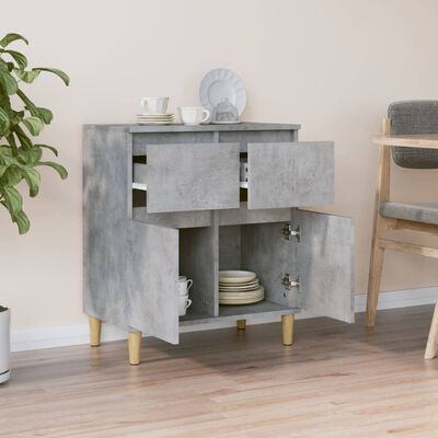 vidaXL Sideboard Betongrau 60x35x70 cm Holzwerkstoff