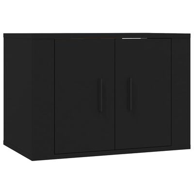 vidaXL 5-tlg. TV-Schrank-Set Schwarz Holzwerkstoff