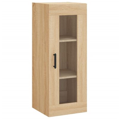 vidaXL Highboard Sonoma-Eiche 34,5x34x180 cm Holzwerkstoff