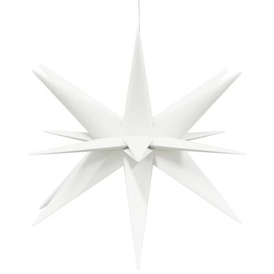vidaXL LED-Weihnachtsstern Faltbar Weiß 57 cm