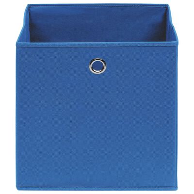 vidaXL Aufbewahrungsboxen 10 Stk. Vliesstoff 28x28x28 cm Blau