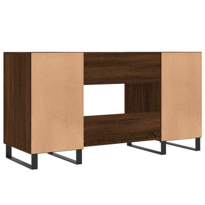 vidaXL Schreibtisch Braun Eichen-Optik 140x50x75 cm Holzwerkstoff