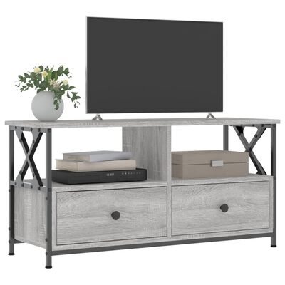 vidaXL TV-Schrank Grau Sonoma 90x33x45 cm Holzwerkstoff & Eisen