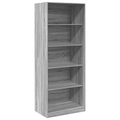 vidaXL Kleiderschrank Grau Sonoma 80x50x200 cm Holzwerkstoff