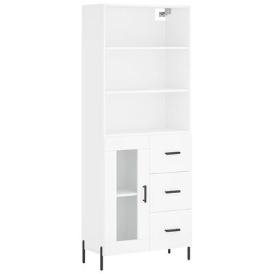 vidaXL Highboard Weiß 69,5x34x180 cm Holzwerkstoff