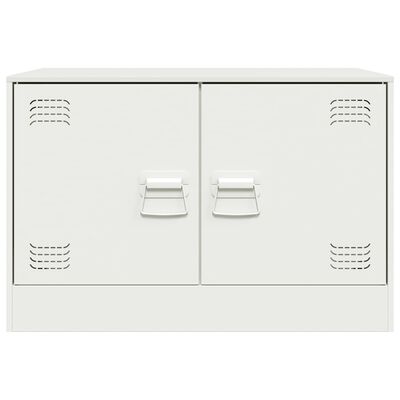 vidaXL TV-Schrank Weiß 67x39x44 cm Stahl