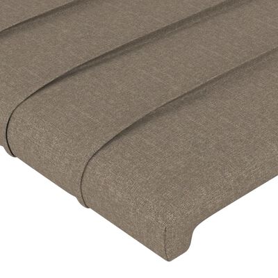 vidaXL Kopfteil mit Ohren Taupe 83x16x78/88 cm Stoff