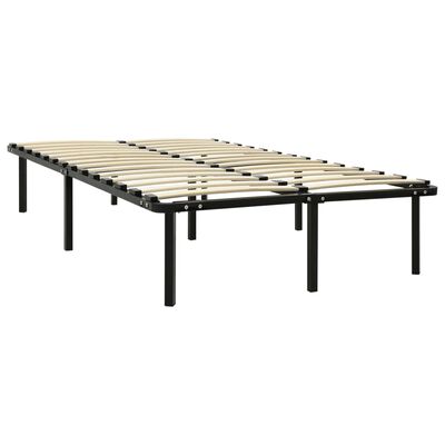 vidaXL Bett Schwarz Metall 120x200 cm