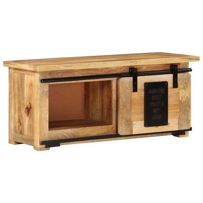 vidaXL TV-Schrank 90x35x40 cm Massivholz Mango