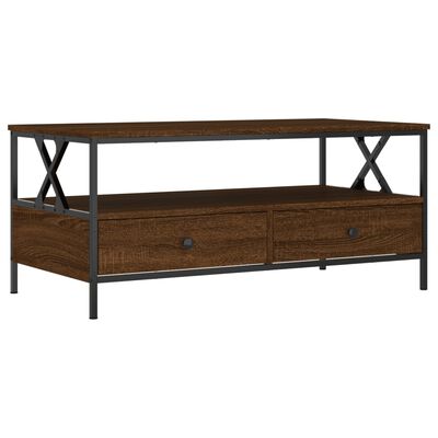 vidaXL Couchtisch Braun Eichen-Optik 100x51x45 cm Holzwerkstoff