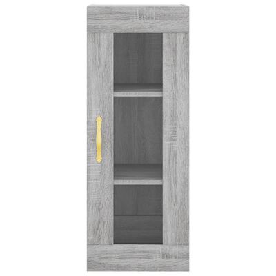 vidaXL Highboard Grau Sonoma 34,5x34x180 cm Holzwerkstoff