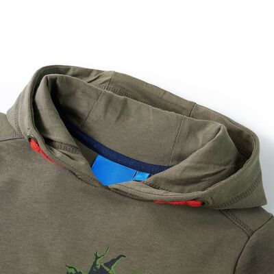 Kinder-Kapuzenpullover Khaki 104