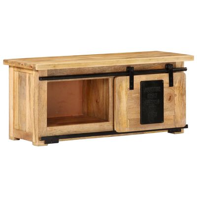 vidaXL TV-Schrank 90x35x40 cm Massivholz Mango