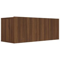 vidaXL TV-Schrank Braun Eichen-Optik 80x30x30 cm Holzwerkstoff