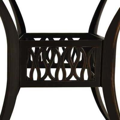 vidaXL 3-tlg. Bistro-Set Aluminiumguss Bronzen