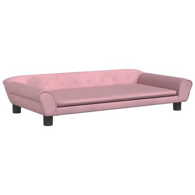 vidaXL Kindersofa Rosa 100x50x26 cm Samt