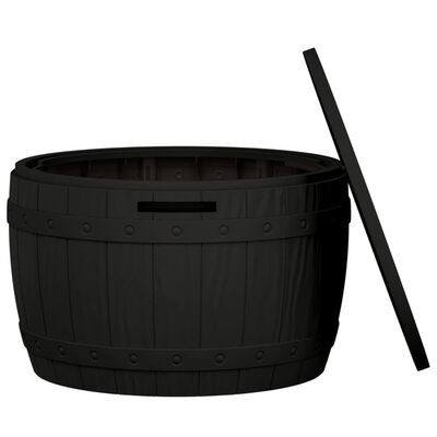 vidaXL 3-in-1 Gartenbox Schwarz Polypropylen