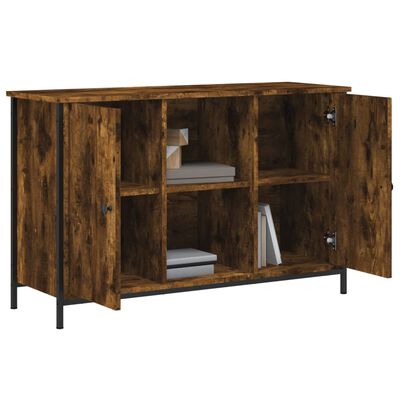 vidaXL TV-Schrank Räuchereiche 100x35x65 cm Holzwerkstoff