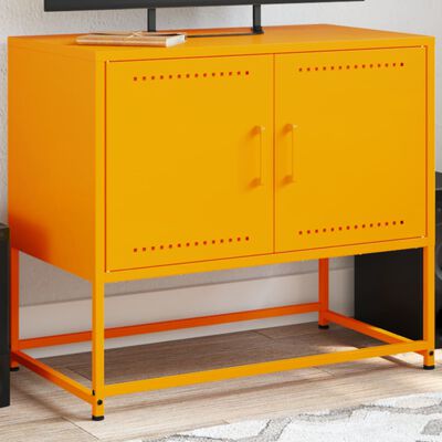 vidaXL TV-Schrank Senfgelb 68,5x39x60,5 cm Stahl